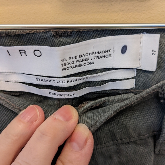 NWT IRO Paris Movement Fringe-Trimmed Cropped Jeans Size 27 - Picture 8 of 15